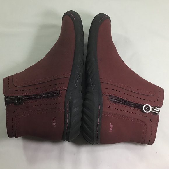 JBU by Jambu Memory Foam Juno Burgundy Booties - Picture 2 of 9